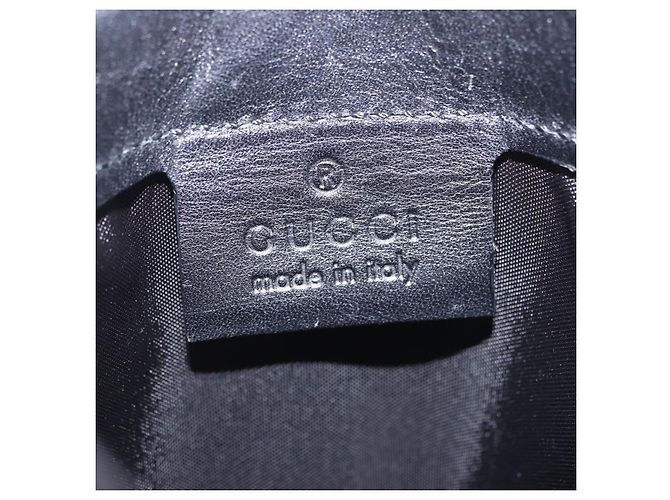 Borsa a mano GUCCI Canvas Black Gold Tone 95168 Auth ka5531 Nero - vista 22