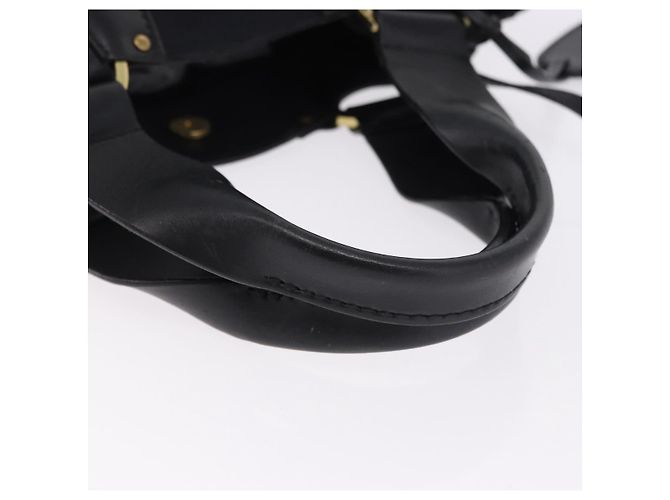 Borsa a mano GUCCI Canvas Black Gold Tone 95168 Auth ka5531 Nero - vista 7