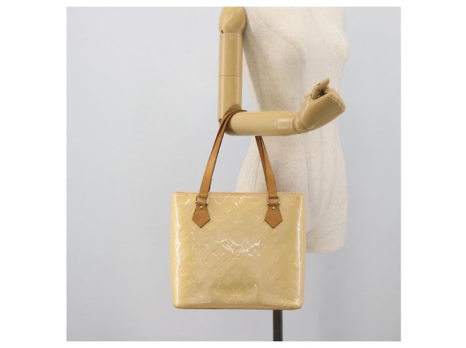 Borsa LOUIS VUITTON Monogram Vernis Houston Marshmallow Pink M91302 LV Auth ka5542 - vista 24