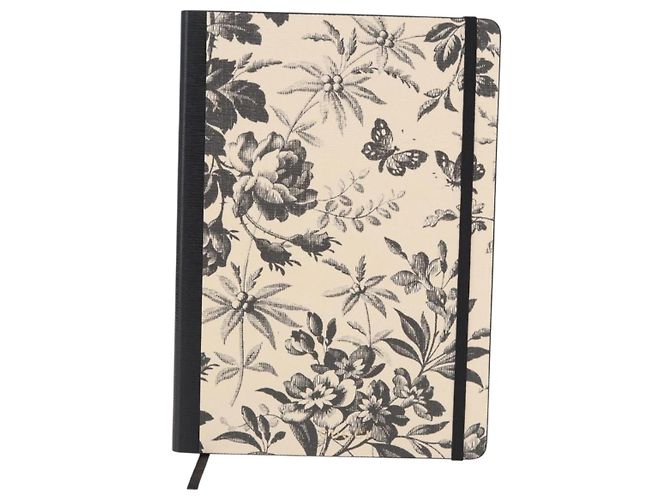 GUCCI Note Book Canvas Beige Black Auth BA14609M - view 13
