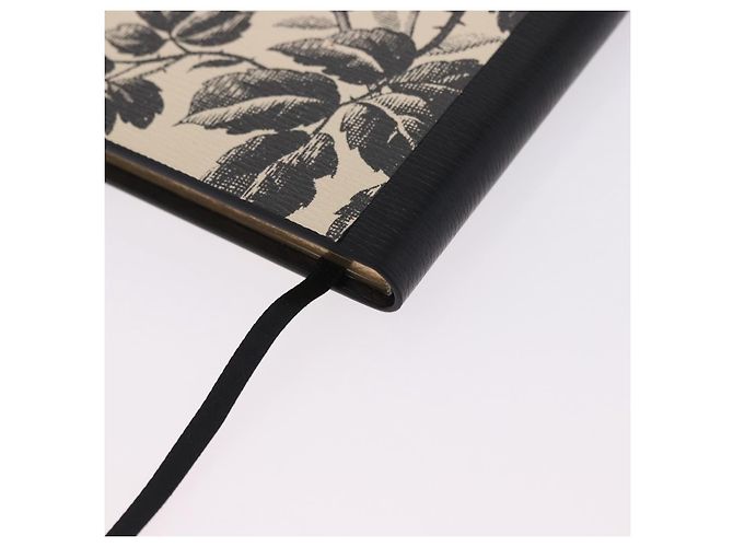 GUCCI Note Book Canvas Beige Black Auth BA14609M - view 16