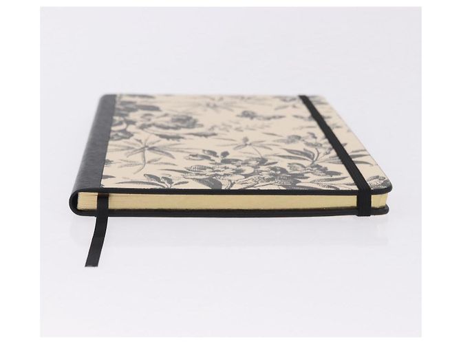 GUCCI Note Book Canvas Beige Black Auth BA14609M - view 6