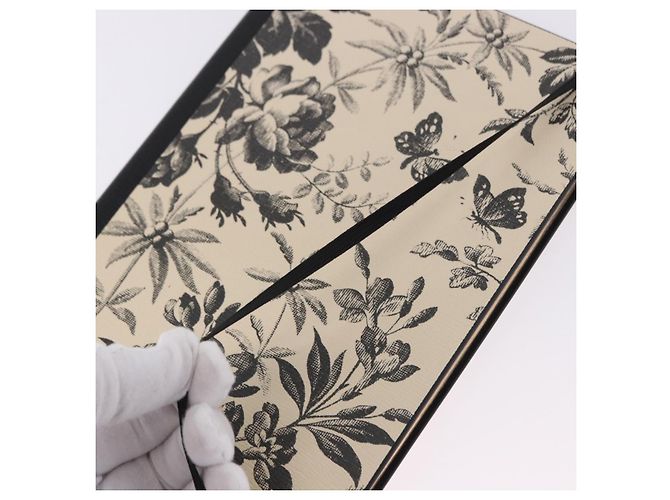 GUCCI Note Book Canvas Beige Black Auth BA14609M - view 9