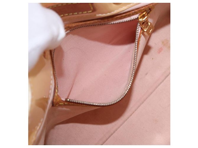 Borsa LOUIS VUITTON Monogram Vernis Reade PM Marshmallow Pink M91306 Auth hk3933 - vista 23
