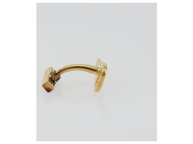 Gemelli LOUIS VUITTON Padlock Cuffs metallo Gold LV Auth 195158 D'oro - vista 11
