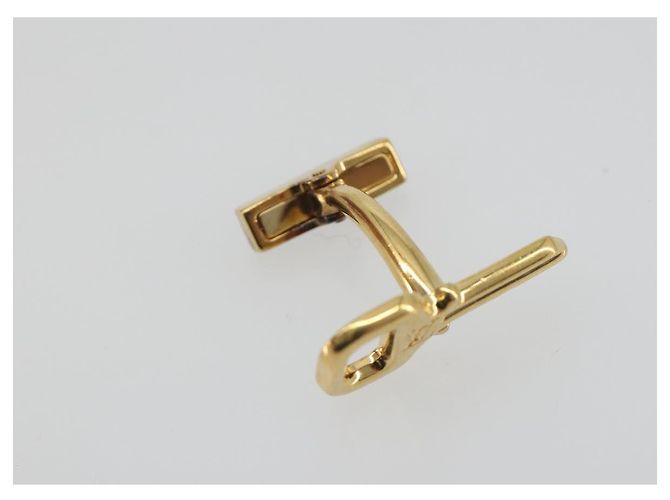 Gemelli LOUIS VUITTON Padlock Cuffs metallo Gold LV Auth 195158 D'oro - vista 12