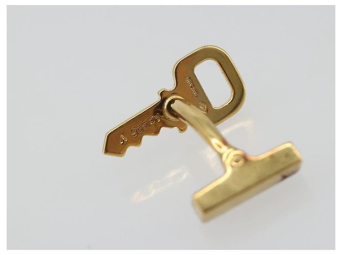 Gemelli LOUIS VUITTON Padlock Cuffs metallo Gold LV Auth 195158 D'oro - vista 14
