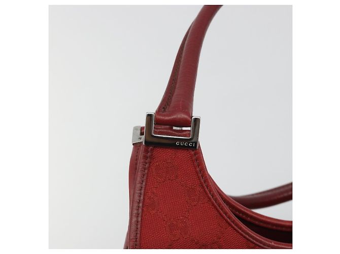 Borsa a mano GUCCI GG Canvas Jackie Rossa Argento 01719 Auth 193924A Rosso - vista 10
