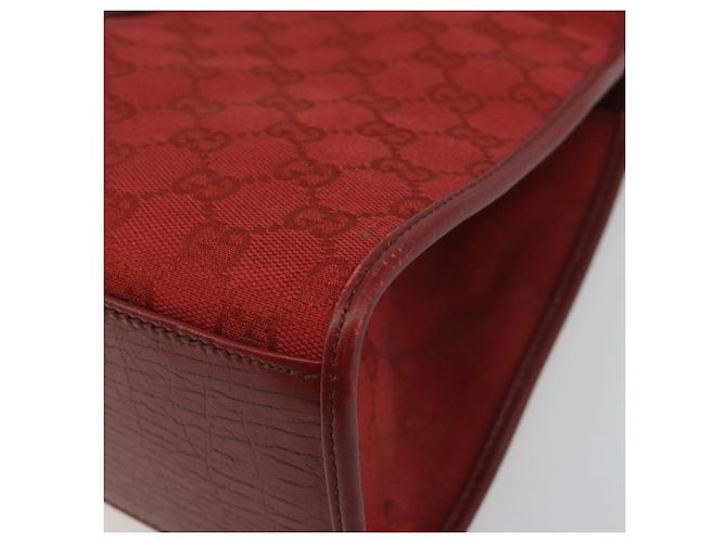 Borsa a mano GUCCI GG Canvas Jackie Rossa Argento 01719 Auth 193924A Rosso - vista 16