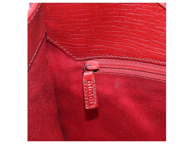 Borsa a mano GUCCI GG Canvas Jackie Rossa Argento 01719 Auth 193924A Rosso - vista 22