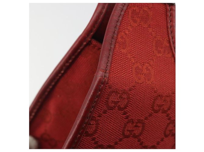 Borsa a mano GUCCI GG Canvas Jackie Rossa Argento 01719 Auth 193924A Rosso - vista 9