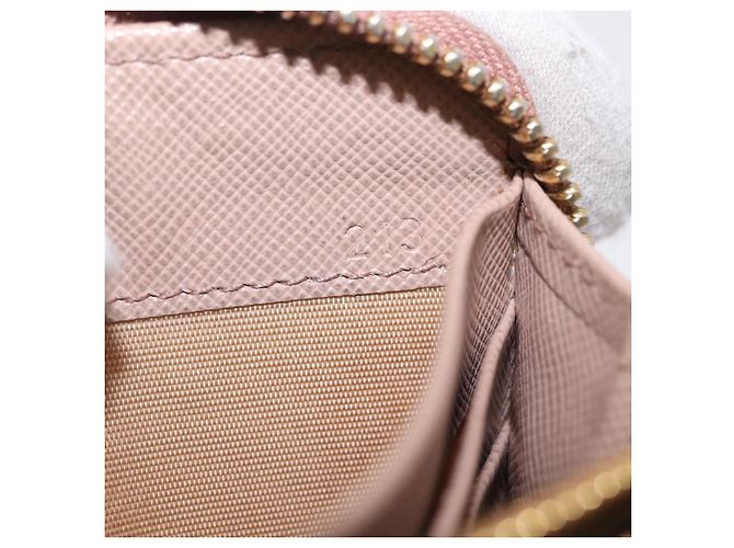 Saffiano PRADA Langbeutel aus Safiano-Leder Beige Gold Auth bs36526 Golden - Ansicht 12