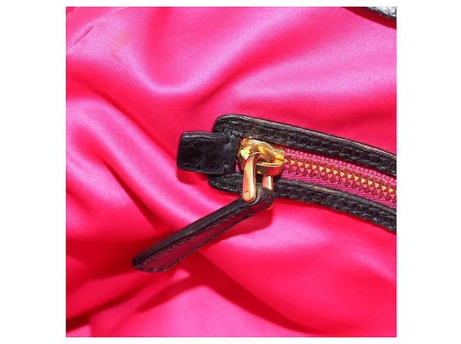 Borsa a mano Miu Miu in pelle nera e oro Auth bs36659V Nero D'oro - vista 21