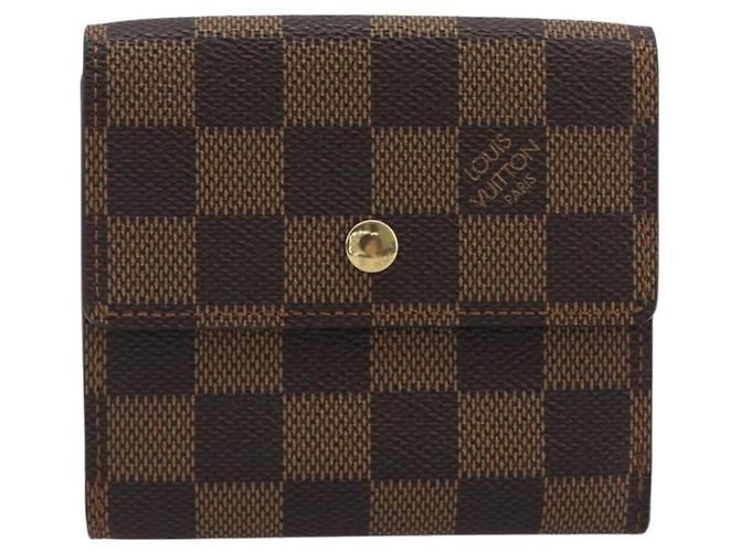 LOUIS VUITTON Damier Ebene Portefeuille Elise Wallet N61654 LV Auth 193590V - vista 13