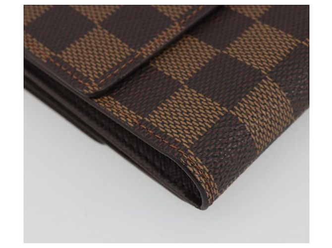 LOUIS VUITTON Damier Ebene Portefeuille Elise Wallet N61654 LV Auth 193590V - vista 16