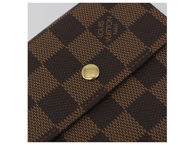 LOUIS VUITTON Damier Ebene Portefeuille Elise Wallet N61654 LV Auth 193590V - vista 17