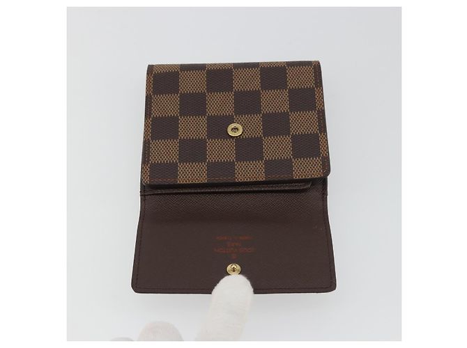LOUIS VUITTON Damier Ebene Portefeuille Elise Wallet N61654 LV Auth 193590V - vista 18