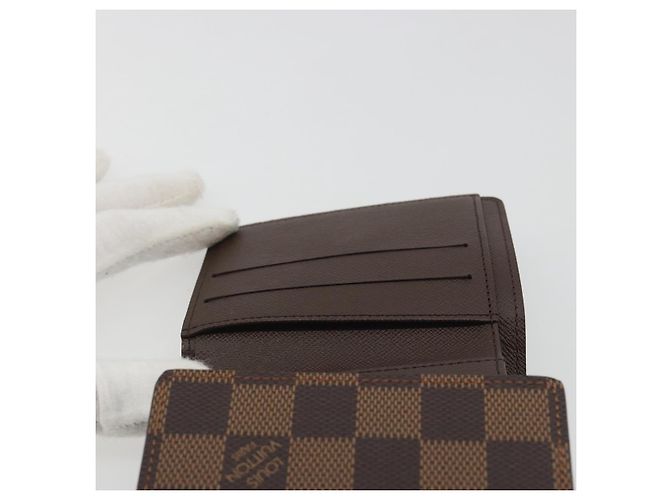LOUIS VUITTON Damier Ebene Portefeuille Elise Wallet N61654 LV Auth 193590V - vista 22