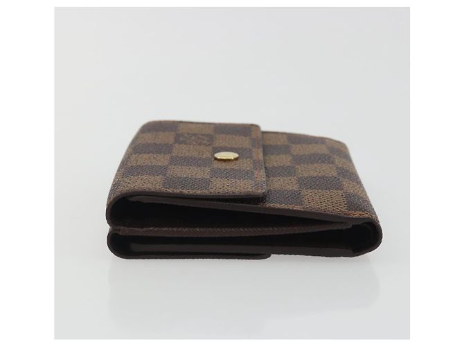 LOUIS VUITTON Damier Ebene Portefeuille Elise Wallet N61654 LV Auth 193590V - vista 4