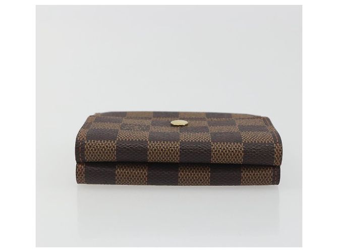 LOUIS VUITTON Damier Ebene Portefeuille Elise Wallet N61654 LV Auth 193590V - vista 5