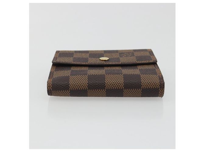 LOUIS VUITTON Damier Ebene Portefeuille Elise Wallet N61654 LV Auth 193590V - vista 6