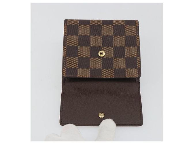 LOUIS VUITTON Damier Ebene Portefeuille Elise Wallet N61654 LV Auth 193590V - vista 8