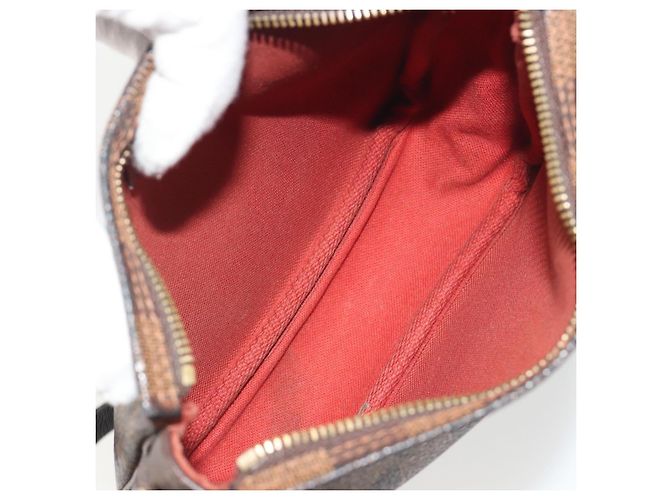LOUIS VUITTON Damier Ebene Trousse Make Up Pouch N51982 LV Auth 193409 - vista 11