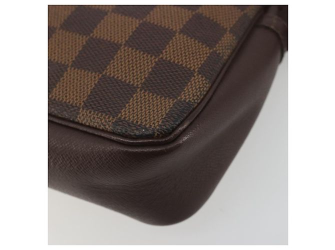 LOUIS VUITTON Damier Ebene Trousse Make Up Pouch N51982 LV Auth 193409 - vista 14