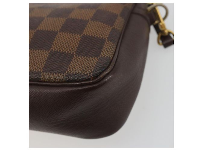 LOUIS VUITTON Damier Ebene Trousse Make Up Pouch N51982 LV Auth 193409 - vista 16