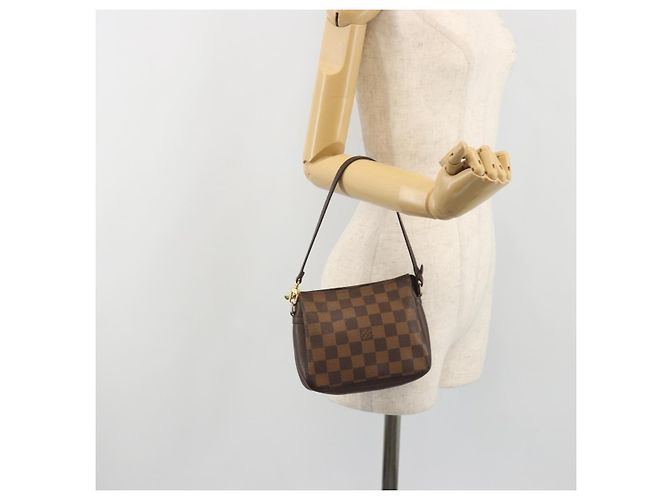 LOUIS VUITTON Damier Ebene Trousse Make Up Pouch N51982 LV Auth 193409 - vista 20