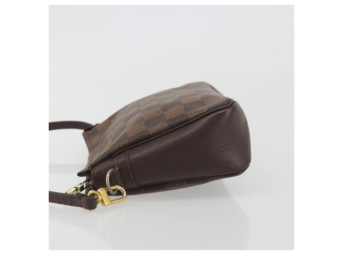 LOUIS VUITTON Damier Ebene Trousse Make Up Pouch N51982 LV Auth 193409 - vista 4