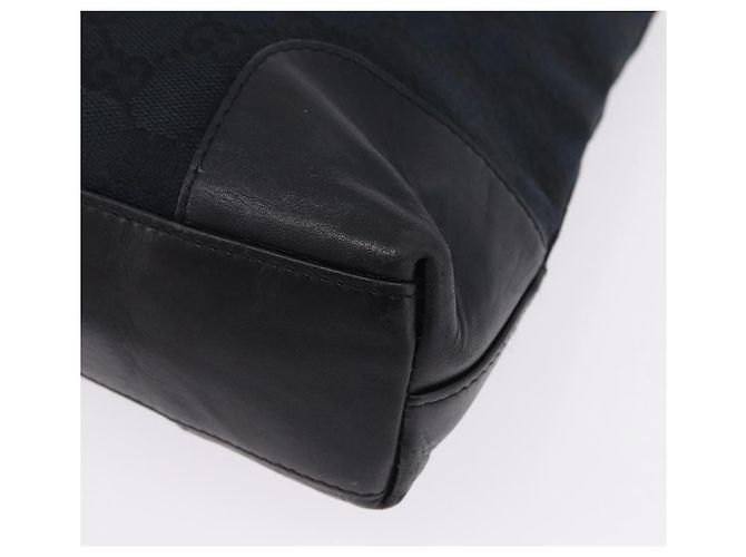 Borsa a Tracolla GUCCI GG Canvas Nero Tono Oro 33900 Auth 194224 - vista 16