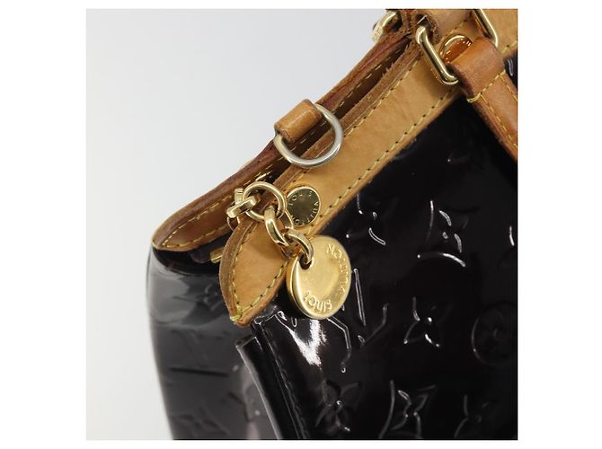 Borsa LOUIS VUITTON Monogram Vernis Blair MM 2 vie Amarante M91619 LV Auth 194675 Bordò - vista 10