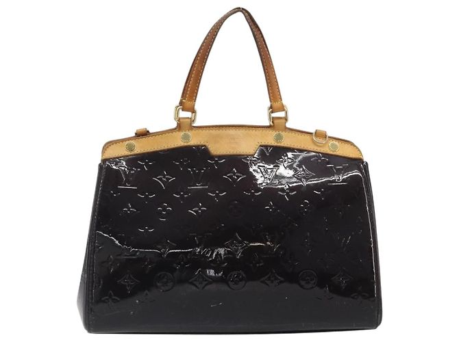 Borsa LOUIS VUITTON Monogram Vernis Blair MM 2 vie Amarante M91619 LV Auth 194675 Bordò - vista 13