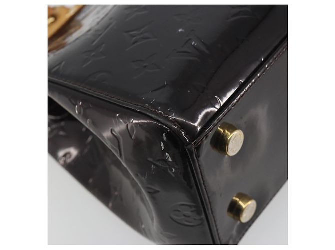 Borsa LOUIS VUITTON Monogram Vernis Blair MM 2 vie Amarante M91619 LV Auth 194675 Bordò - vista 14
