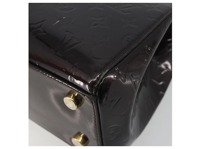 Borsa LOUIS VUITTON Monogram Vernis Blair MM 2 vie Amarante M91619 LV Auth 194675 Bordò - vista 15