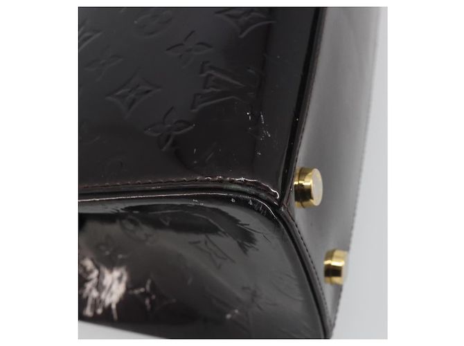 Borsa LOUIS VUITTON Monogram Vernis Blair MM 2 vie Amarante M91619 LV Auth 194675 Bordò - vista 16