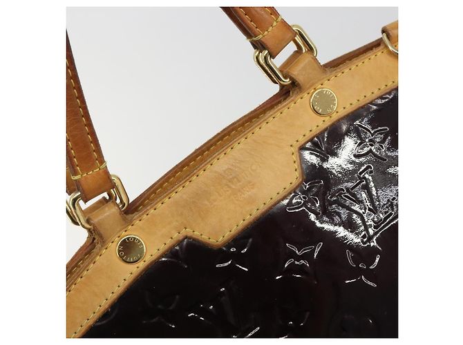 Borsa LOUIS VUITTON Monogram Vernis Blair MM 2 vie Amarante M91619 LV Auth 194675 Bordò - vista 17