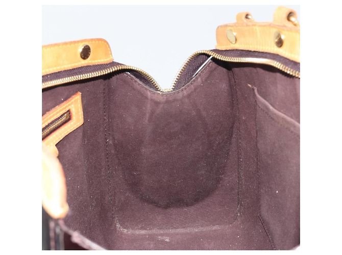 Borsa LOUIS VUITTON Monogram Vernis Blair MM 2 vie Amarante M91619 LV Auth 194675 Bordò - vista 19