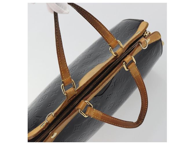 Borsa LOUIS VUITTON Monogram Vernis Blair MM 2 vie Amarante M91619 LV Auth 194675 Bordò - vista 6