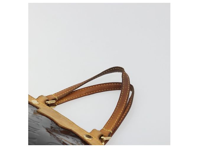 Borsa LOUIS VUITTON Monogram Vernis Blair MM 2 vie Amarante M91619 LV Auth 194675 Bordò - vista 8