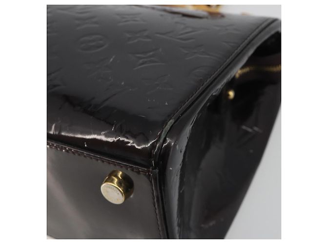 Borsa LOUIS VUITTON Monogram Vernis Blair MM 2 vie Amarante M91619 LV Auth 194675 Bordò - vista 9