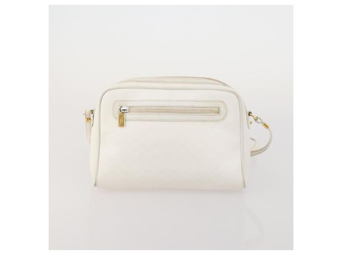 Borsa a tracolla GUCCI GG Canvas Micro GG Supreme PVC 2 Set White Black Auth 190001 Nero Bianco - vista 10