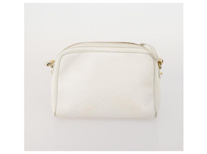 Borsa a tracolla GUCCI GG Canvas Micro GG Supreme PVC 2 Set White Black Auth 190001 Nero Bianco - vista 11