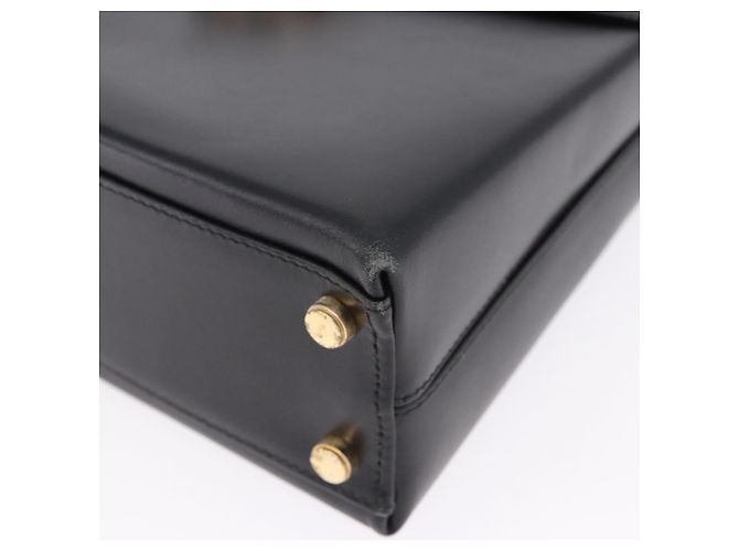 Bolsa Salvatore Ferragamo Gancini em couro 2way Preta Dourada Auth 192528A Preto Dourado - vista 16
