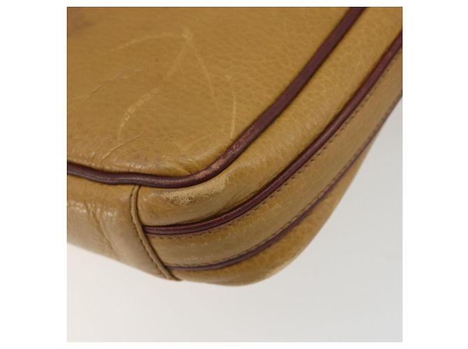 Borsa a tracolla CARTIER Must Line in pelle beige e oro Auth 194176 D'oro - vista 15