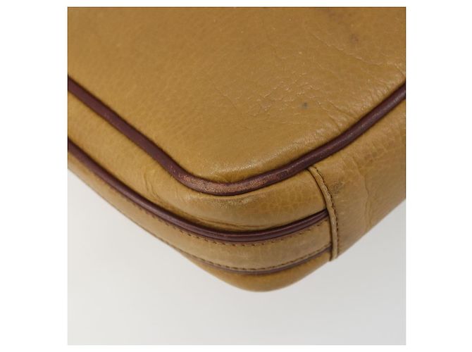 Borsa a tracolla CARTIER Must Line in pelle beige e oro Auth 194176 D'oro - vista 16