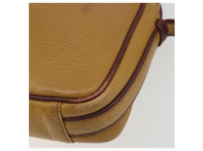 Borsa a tracolla CARTIER Must Line in pelle beige e oro Auth 194176 D'oro - vista 9