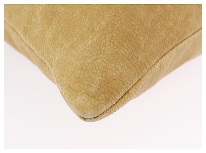 Borsa a tracolla LOEWE Anagram in pelle beige e oro autentica bs36682 D'oro - vista 14