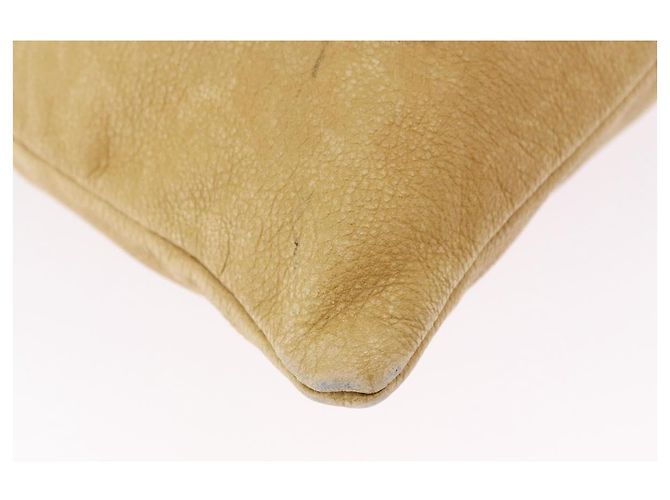 Borsa a tracolla LOEWE Anagram in pelle beige e oro autentica bs36682 D'oro - vista 16